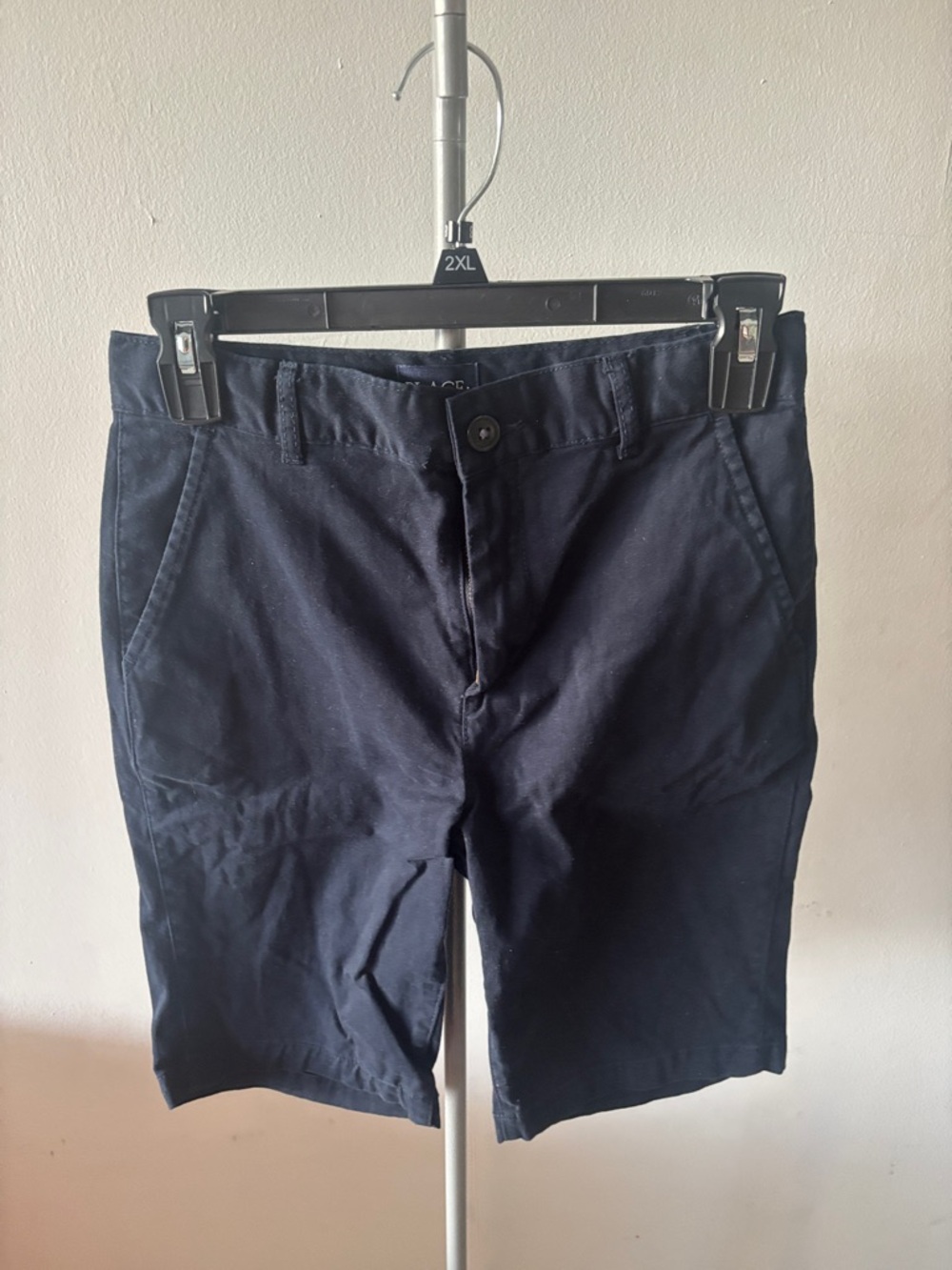 The Children's Place Navy Cotton-Blend Flat-Front Shorts